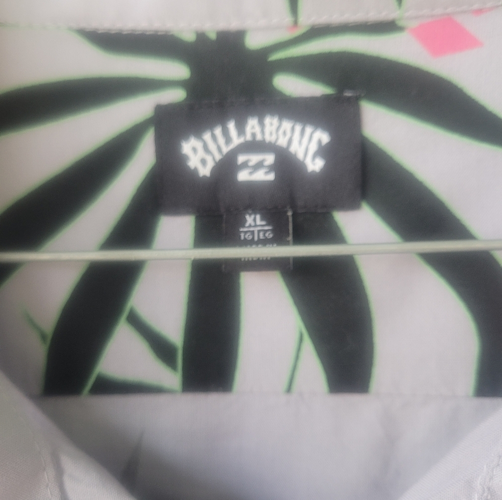 Billabong Tropical Print Shirt - Black and Green - Picture 3 of 10